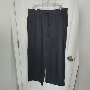 NWT PINK Wide Leg Black Sweats